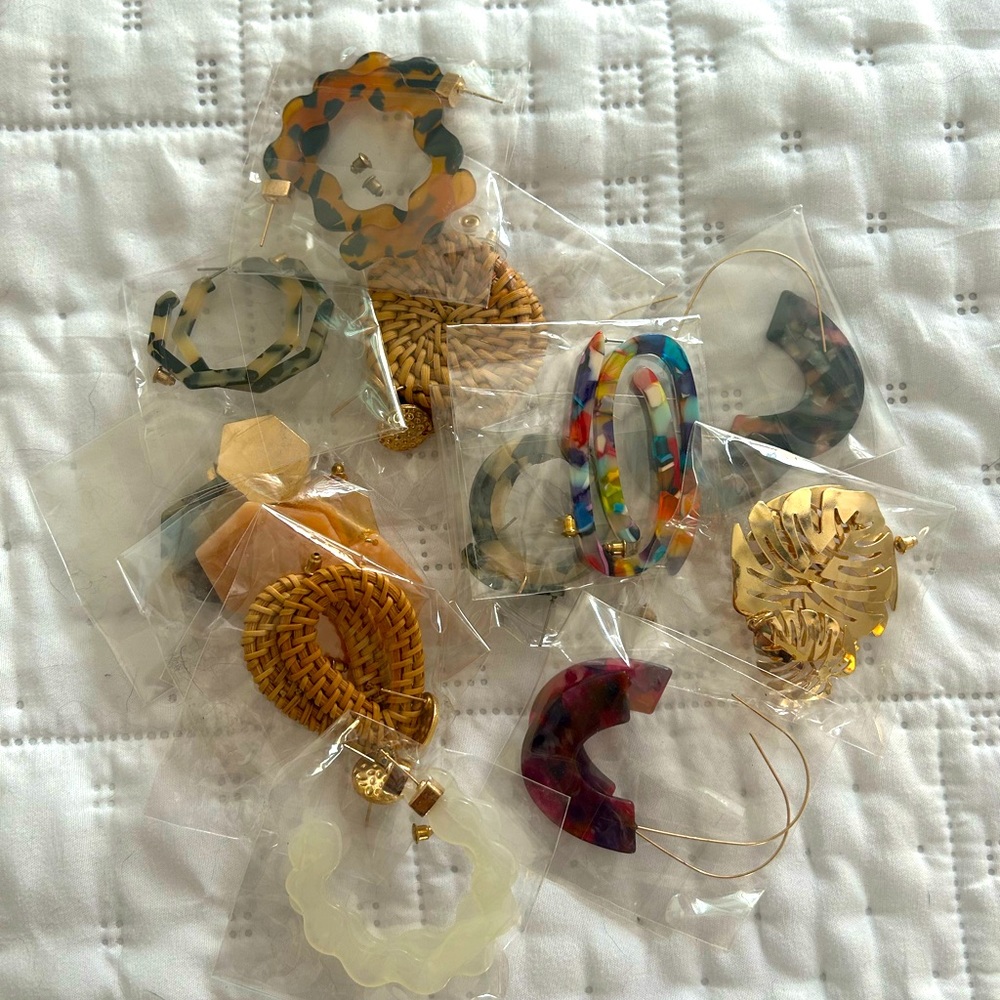 (1) 💖Boho earrings ~free with purchase from my shop